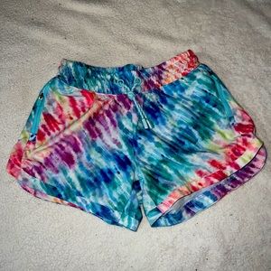 Athleta Girl All Play Rainbow Tie Dye Shorts | Rainbow |